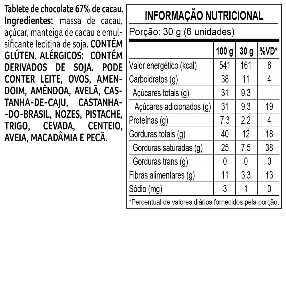 Caixa de Tabletes de Chocolate Intensidade 150g - foto 4