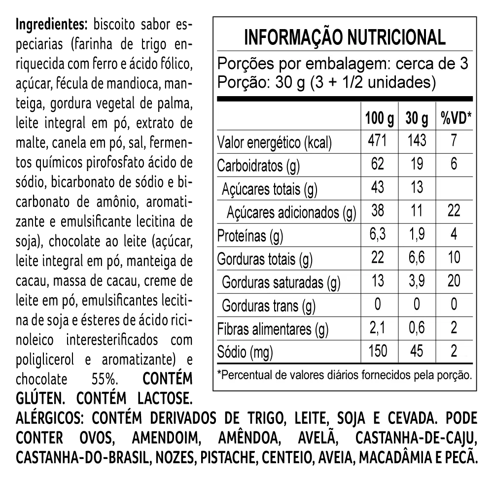 Biscoito Caramelizado ao Leite 100g - foto 2