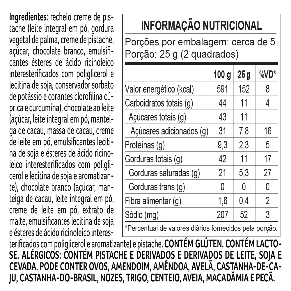 Tablete LaNut ao Leite e Branco Pistache 130g - foto 3