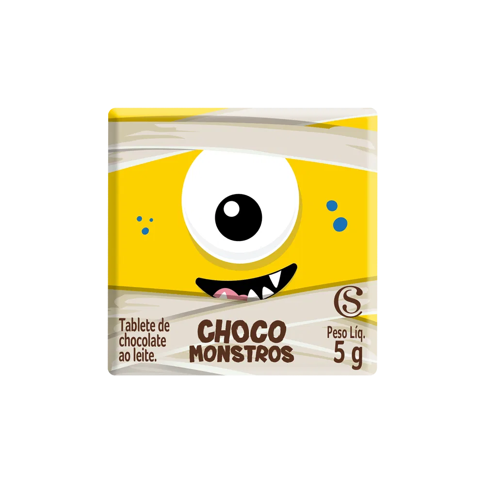 Tablete Halloween dos Chocomonstros Surpresa 5g - foto 2