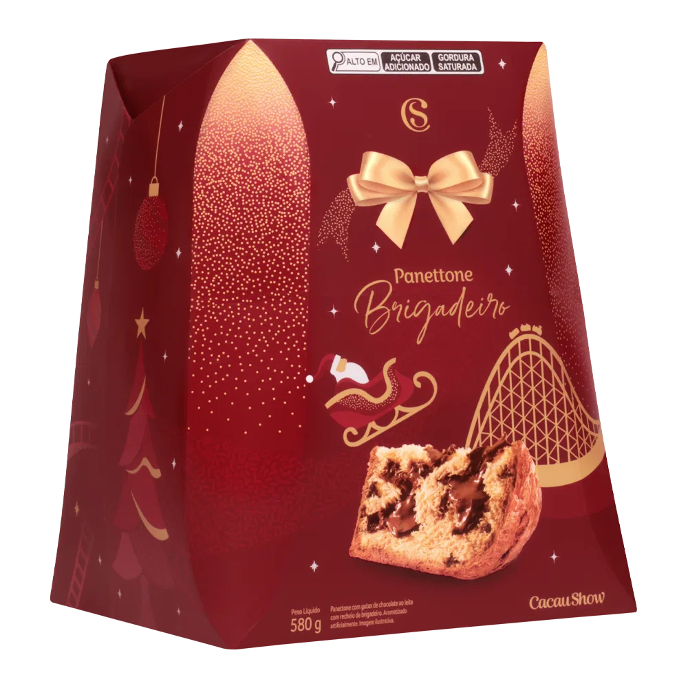 Panetone com Recheio de Brigadeiro 580g - foto 2