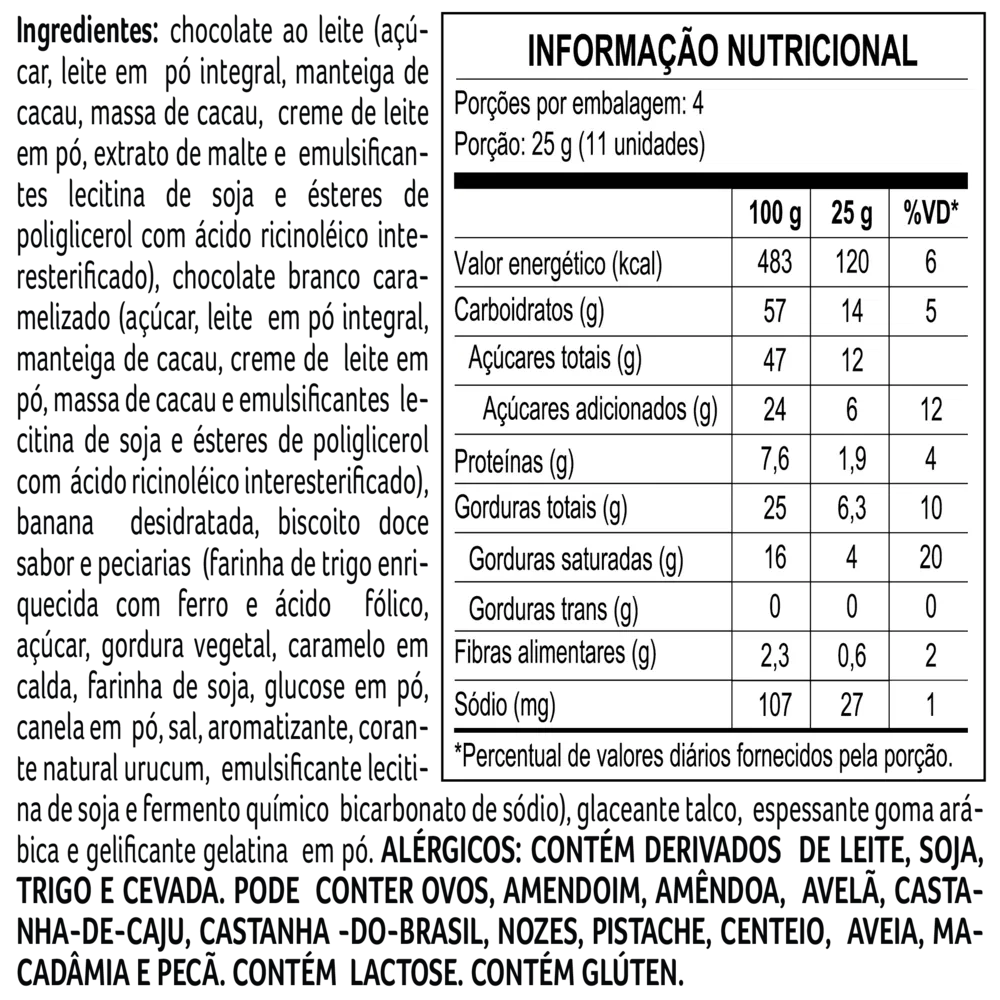 Drageado Bytes de Banoffee 100g - foto 2