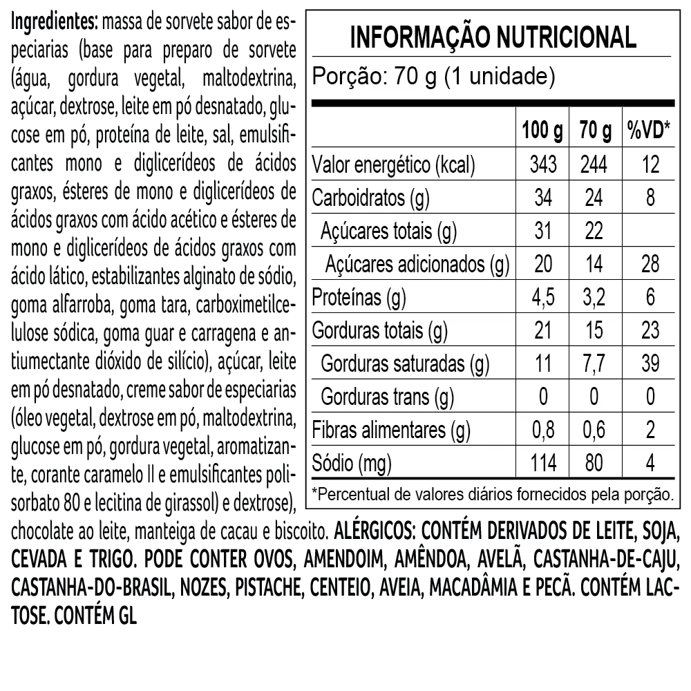 Sorvete Speculoos 70g - foto 2