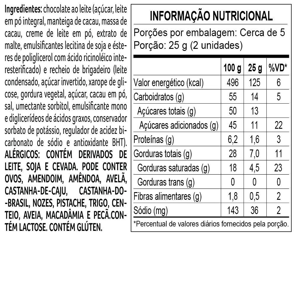 Cubo com Bombons de Chocolate ao Leite 130g - foto 2